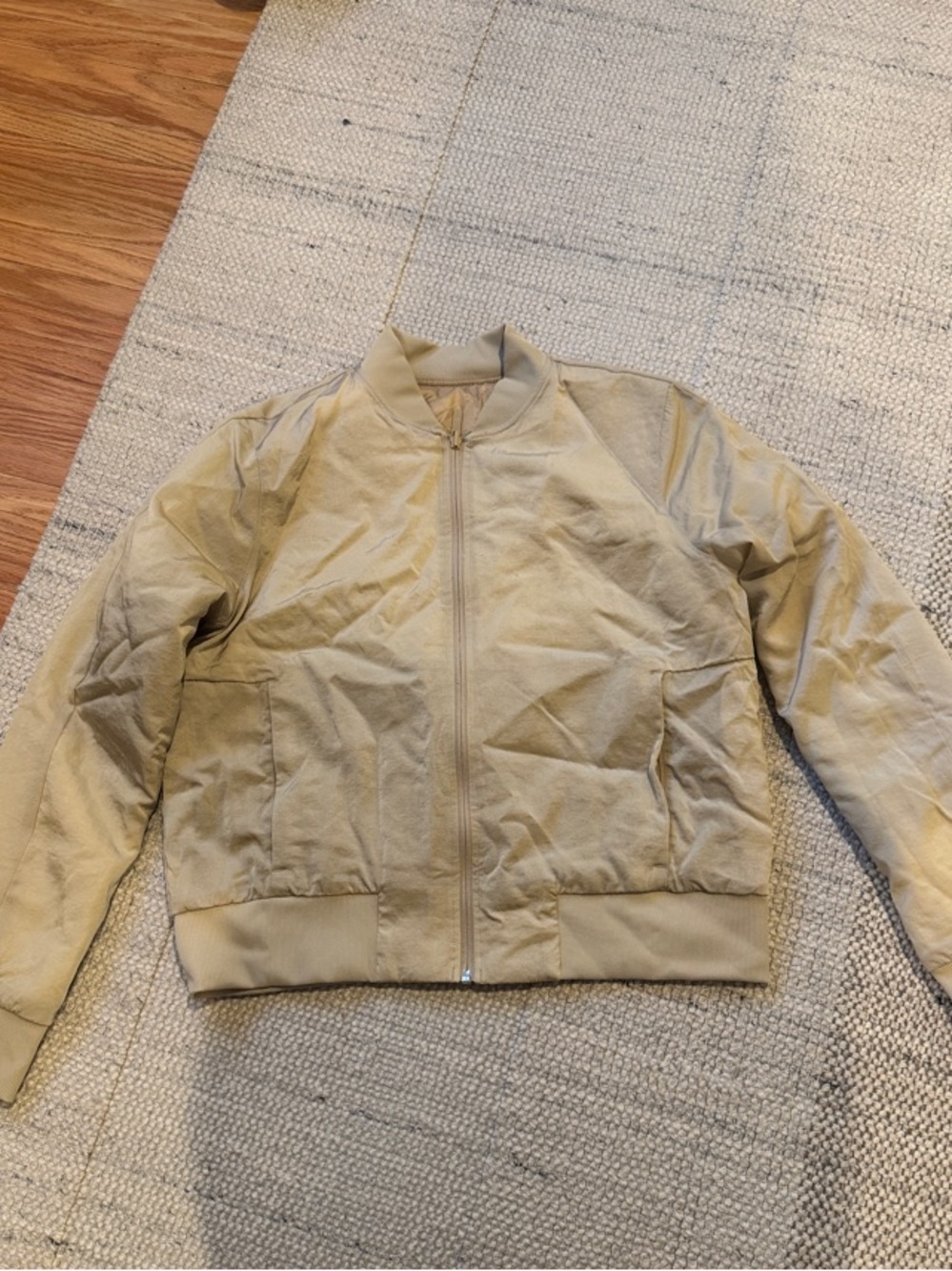 Women’s Lightweight Bomber Jacket - Beige